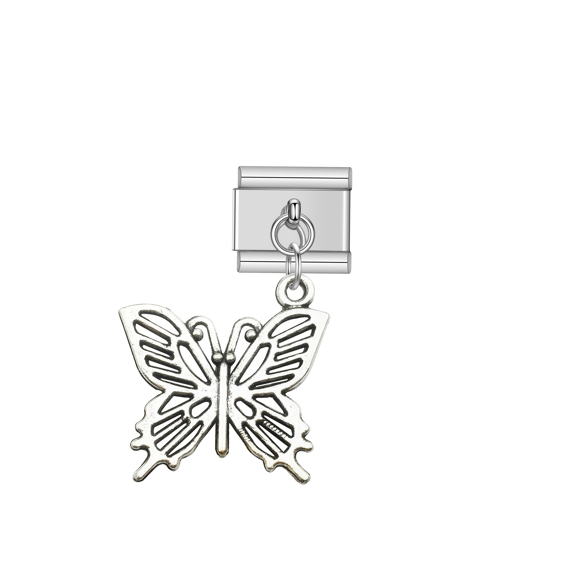 Lovely Butterfly Charm Links Bracelet Fit for 9mm Bracelet